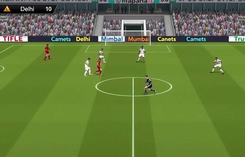 FIFA 13 Indian Super League match between Mumbai and Delhi teams